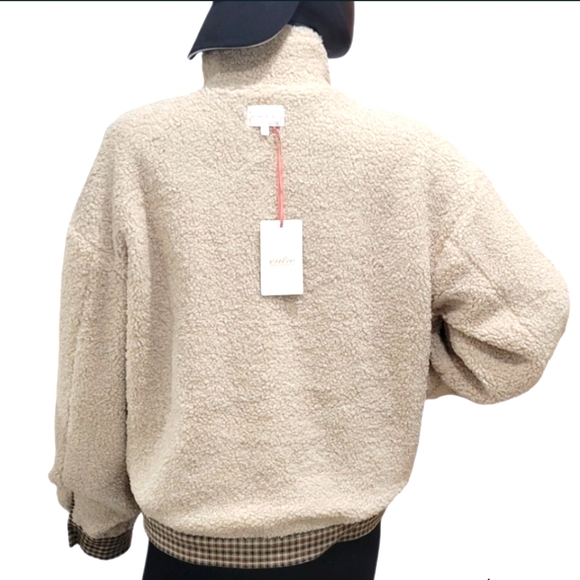 ENTRO Trucker Jacket w/ Sherpa Lining | Design Inspired by Men | NWT | Size Med - Picture 8 of 11